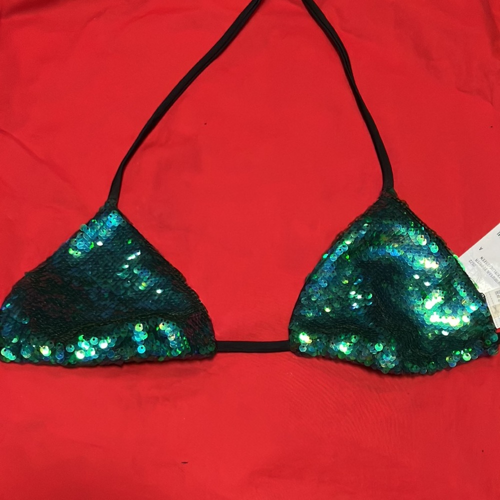 Mermaid Triangle bikini Top Small - Picture 6 of 7